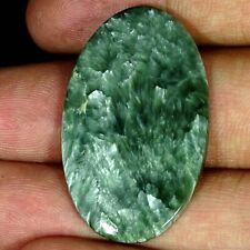 Used, 27.60 Cts African Seraphinite Loose Gemstone Oval Cabochon Natural 23X38X4MM for sale  Shipping to South Africa