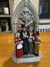 Christmas Decoration Vintage Carol Singing Church Scene. Very Good Condition for sale  Shipping to South Africa
