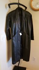 leather coat black ladies for sale  Hershey