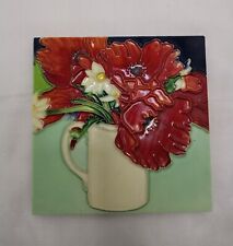 Decorative flower tile for sale  WORTHING