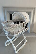 White wicker moses for sale  MAIDENHEAD