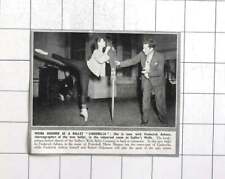 1948 Moira Shearer en sala de ensayo Sadlers Wells con Frederick Ashton segunda mano  Embacar hacia Argentina
