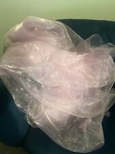 Pink organza voile for sale  CARLISLE