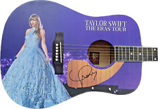 VESTIDO AZUL AUTOGRAFADO GUITARRA TAYLOR SWIFT ASSINADO ERAS TOUR ARTE GRÁFICA PERSONALIZADA comprar usado  Enviando para Brazil