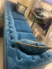 Chesterfield velvet upholstere for sale  MANCHESTER