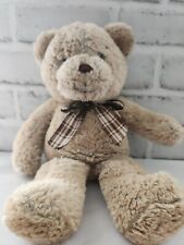 Ganz Heritage Collection Teddy Bear Plush Brown Plaid Bow  for sale  Shipping to South Africa