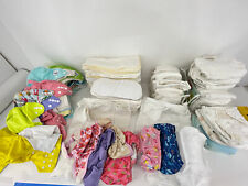 Lot Of Cloth Baby Infant Toddler Diapers & Inserts FuzziBunz Alva 130+ Pieces for sale  Shipping to South Africa
