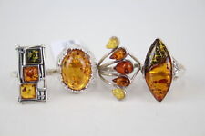 Sterling silver amber for sale  LEEDS