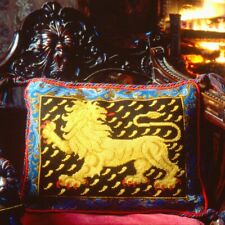 Black lion needlepoint for sale  Shipping to Ireland