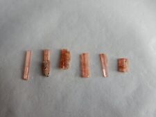 Vayrynenite crystal pieces x 7, salmon pink, 2.19cts total., used for sale  Shipping to South Africa