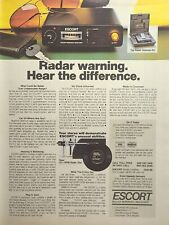 Usado, Kit de defesa receptor de aviso de radar Escort Cincinnati Ohio anúncio impresso vintage 1983 comprar usado  Enviando para Brazil