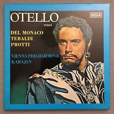 C291 Verdi Otello Del Monaco Tebaldi Protti Karajan VPO 3LP DECCA D55D 3 estéreo comprar usado  Enviando para Brazil