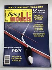 Revista Flying Models mayo de 1986 aviones de aire acondicionado barcos coches tablero encendido segunda mano  Embacar hacia Mexico