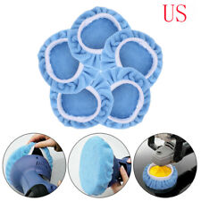 Car Polisher Microfiber Elastic Band Thread Pads Bonnet Polishing Buffing Cover for sale  Shipping to South Africa