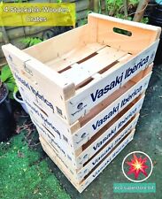 Wooden stackable boxes for sale  ORPINGTON
