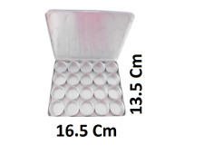 Caja de almacenamiento de aluminio transparente de 3 x3 x 1,5 cm piedras preciosas segunda mano  Embacar hacia Argentina