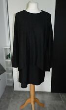 COS Dark grey wool/Cotton Blend jersey layer dress, XS, UK 8 myynnissä  Leverans till Finland