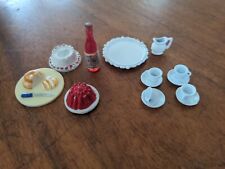 Dolls House Vintage Tea Set Cakes Bottle Bundle, used for sale  Shipping to South Africa