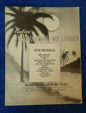 Parcela musical vintage 1945 ""Pua Mohala"" nativas hawaianas para guitarra Hawai, usado segunda mano  Embacar hacia Argentina