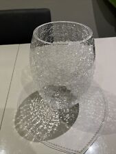 Crackle glass vase for sale  CHORLEY