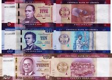 Liberia lotto banconote usato  Anzio