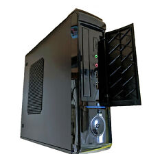 NEW Black Mini-ITX Media Center HTPC Slim Desktop/Tower PC Case + Power Supply for sale  Shipping to South Africa