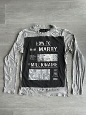 Camisa Philipp Plein cinza How To Marry A Millionaire unissex tamanho S edição limitada comprar usado  Enviando para Brazil