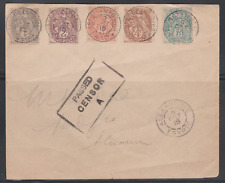 LETTRE PORT SAID 1915 CACHETS TRESOR ET POSTES 410 et ALEXANDRIE GRIFFE CENSURE segunda mano  Embacar hacia Mexico