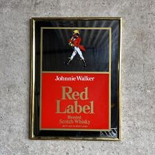 Barra espejo de whisky escocés Johnnie Johnny Walker etiqueta roja antigua exhibición segunda mano  Embacar hacia Argentina