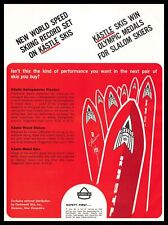 1964 Kastle Snow Skis Win Olympic Medals & Set World Speed Records Print Ad for sale  Austin