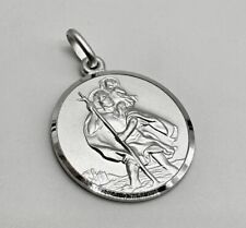 Silver christopher pendant for sale  RUNCORN