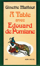 Table edouard pomiane d'occasion  France