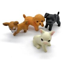 Usado, Lote De 4 Miniaturas Filhotes 1" Mini Boneco Brinquedo Ornamento Poodle Chihuahua comprar usado  Enviando para Brazil