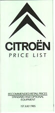 Citroen price list for sale  BATLEY