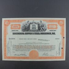 Stock certificate continental for sale  Silverton