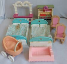 Vtg Loving Family Little Tikes Playskool Dollhouse Accessories  Furniture Lot 8 for sale  Shipping to South Africa