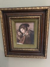 FRANS HALS TWO BOYS WITH A LUTE OIL REPRODUCTION FRAMED ARTWORK DUTCH for sale  Shipping to South Africa