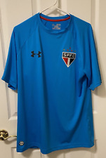 Usado, Camiseta de futebol masculina Under Armour Heat Gear SPFC São Paulo FC turquesa aquática GG comprar usado  Enviando para Brazil