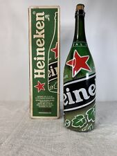 Adição Especial Heineken 3Qt Garrafas de Colecionador Vintage 19" de altura-Caixa Original! comprar usado  Enviando para Brazil