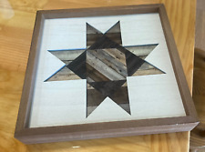 Wooden Barn Quilt, Star Quilt Block Wall Art for sale  Shipping to South Africa