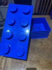 LEGO Official Z8 Stud Blue 2x4 Stud Large Stackable Storage Box for sale  CALDICOT