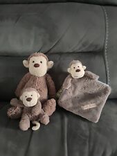 Jellycat monkey fabric for sale  DOVER