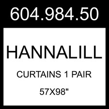 IKEA HANNALILL Curtains 1 Pair Dark Blue 57x98" 604.984.50 myynnissä  Leverans till Finland