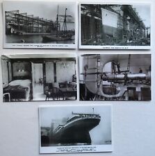 Cartões postais Titanic Olympic 5 réplicas frete # 145 comprar usado  Enviando para Brazil