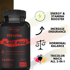 Maca preta peruana 30000mg - Energia e resistência, impulsionador de testosterona masculino comprar usado  Enviando para Brazil