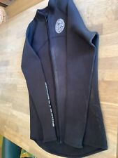 TWO BARE FEET water sport/wet suit jacket, black, size 12/14, zip up/long sleeve, used for sale  WAREHAM