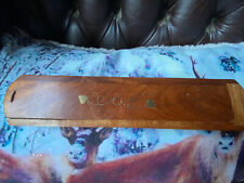Vintage hardwood Pencil box sliding top brass inlay A Split At Front Useable for sale  BRIDGNORTH
