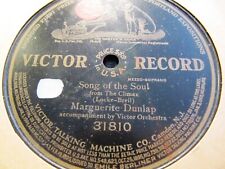 1910 Marguerite Dunlap Soprano Edward Locke The Climax Song of Soul Vic 31810 comprar usado  Enviando para Brazil