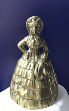 vintage crinoline lady brass bell for sale  HAWICK