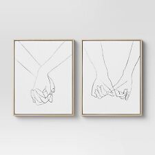 Hands framed canvas for sale  USA